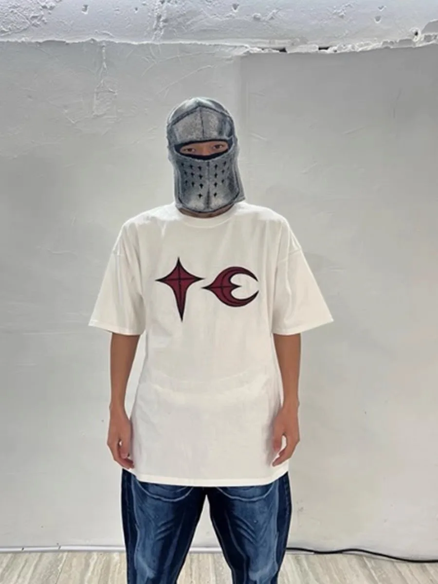 Новинка 2024 футболка Thug Club в стиле пэчворк Женская Базовая Однотонная Корейском