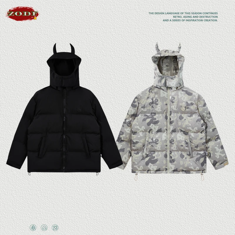 Мужская зимняя куртка-пуховик на молнии, с капюшоном
Мужская зимняя куртка-пуховик на молнии, с капюшоном