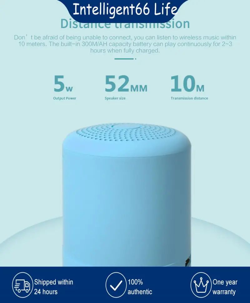 Subwoofer Speaker Stereo Loudspeaker 300m/ah Mini Speaker Music Player
Subwoofer Speaker Stereo Loudspeaker 300m/ah Mini Speaker Music Player