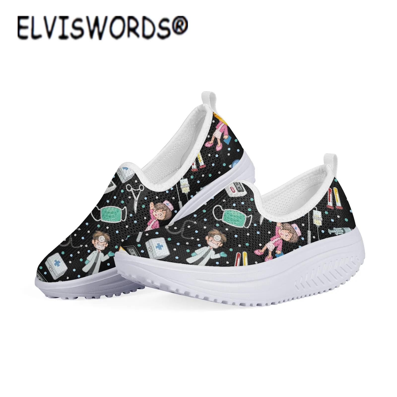 Кроссовки ELVISWORDS женские сетчатые, обувь для медсестер, физиотерапевтов, платформа, плоская подошва, увеличивающие рост, подарок
Кроссовки ELVISWORDS женские сетчатые, обувь для медсестер, физиотерапевтов, платформа, плоская подошва, увеличивающие рост, подарок