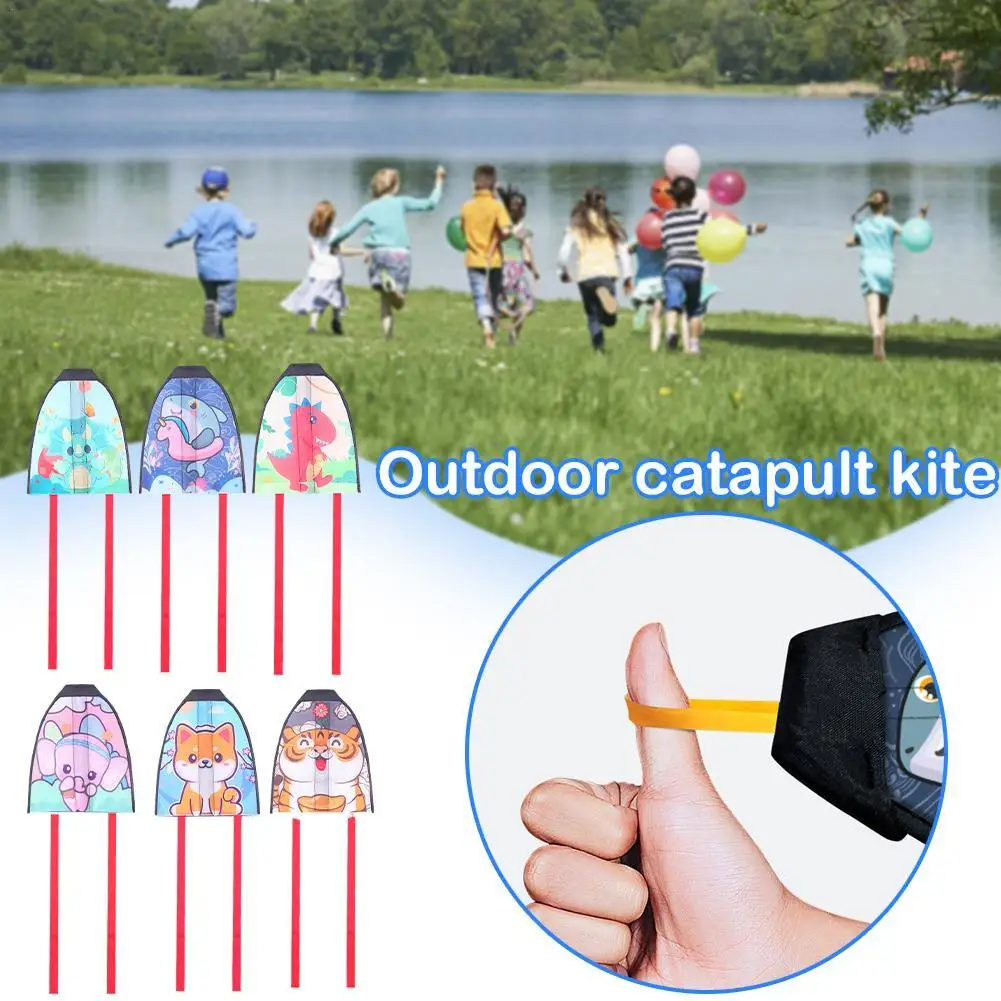 Outdoor Catapult Kite Children Funny Toys Animal Paintng Kite Rubber Band Catapult Handheld Elastic Flying Toy Children Sports
Outdoor Catapult Kite Children Funny Toys Animal Paintng Kite Rubber Band Catapult Handheld Elastic Flying Toy Children Sports