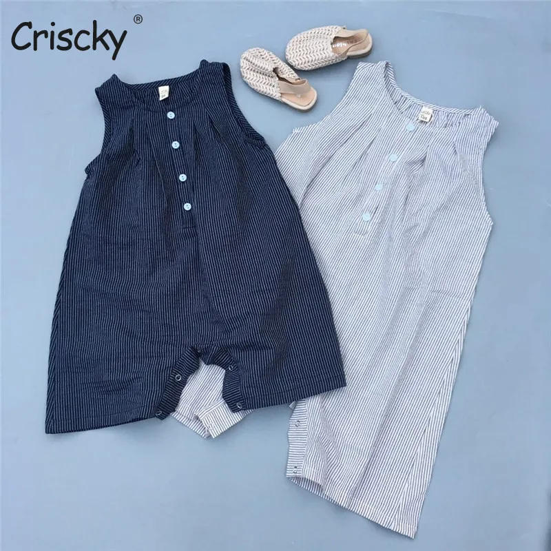 Criscky Kids Girls Jumpsuits 2022 New Fashion Boy Girl Baby Casual Bodysuits Children Striped Costumes Sleeveless Clothing
Criscky Kids Girls Jumpsuits 2022 New Fashion Boy Girl Baby Casual Bodysuits Children Striped Costumes Sleeveless Clothing