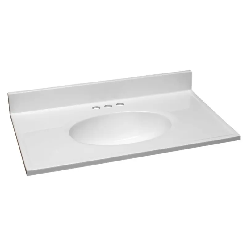 Pretty White 31-Inch x 19-Inch Marble Vanity Top - The Perfect Addition to Any Bathroom!
Pretty White 31-Inch x 19-Inch Marble Vanity Top - The Perfect Addition to Any Bathroom!