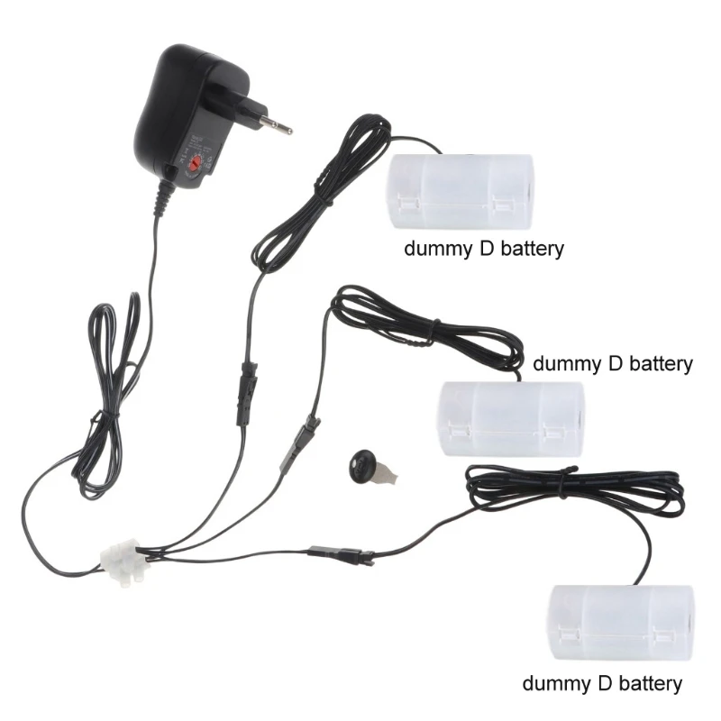 

3 in 1 LR20 D Battery Eliminators MN1300 Battery Cable 3V-12V Adjustable