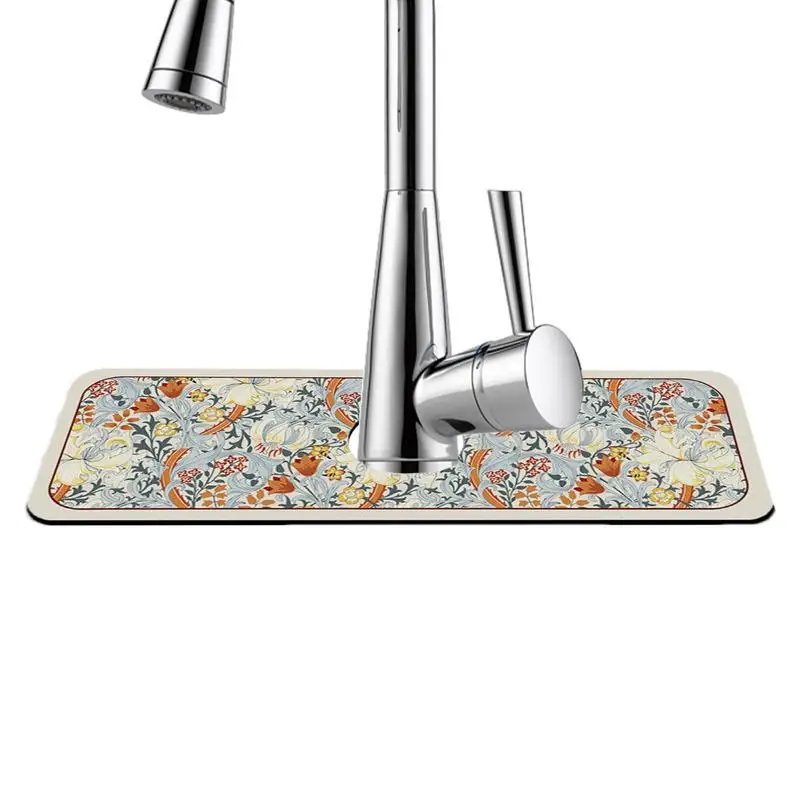 Faucet Splash Guard Self Draining Sink Splash Guard For Sink Faucet Mat Quick Draining Pad Behind Faucet Countertop Protect
Faucet Splash Guard Self Draining Sink Splash Guard For Sink Faucet Mat Quick Draining Pad Behind Faucet Countertop Protect