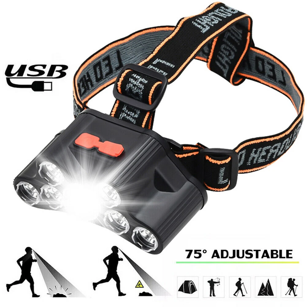 Super Bright Waterproof Head Torch Headlight LED USB Rechargeable Cable Headlamp Adjustable Headlamp For Cycling Exploration
Super Bright Waterproof Head Torch Headlight LED USB Rechargeable Cable Headlamp Adjustable Headlamp For Cycling Exploration