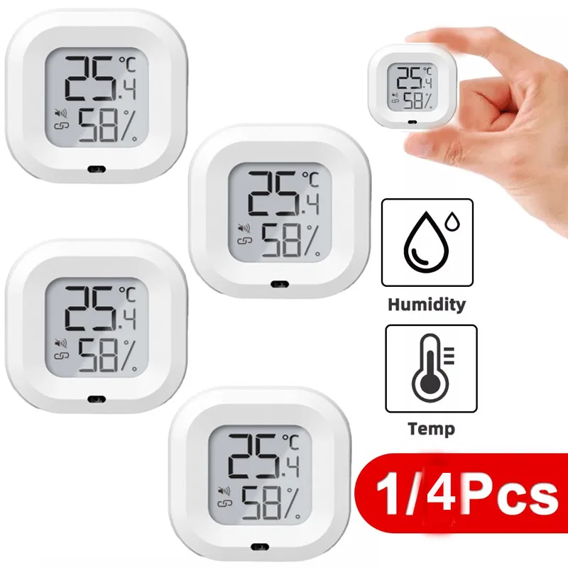 2022 New 4 Pcs Mini Indoor Digital Thermometer Hygrometer Set Room Humidity Gauge Meter LCD Display Temperature Humidity Sensor
2022 New 4 Pcs Mini Indoor Digital Thermometer Hygrometer Set Room Humidity Gauge Meter LCD Display Temperature Humidity Sensor