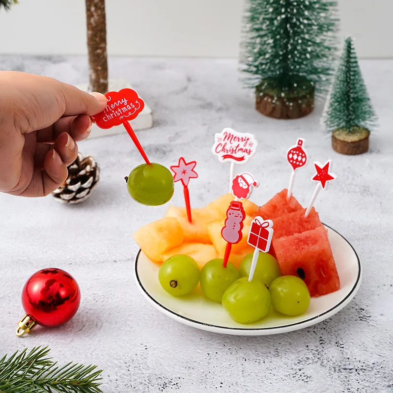 New Christmas Fruit Fork Cartoon Pattern Fruit Picking Cupcake Decorating Insert Card Kids Birthday Party Theme Party
New Christmas Fruit Fork Cartoon Pattern Fruit Picking Cupcake Decorating Insert Card Kids Birthday Party Theme Party