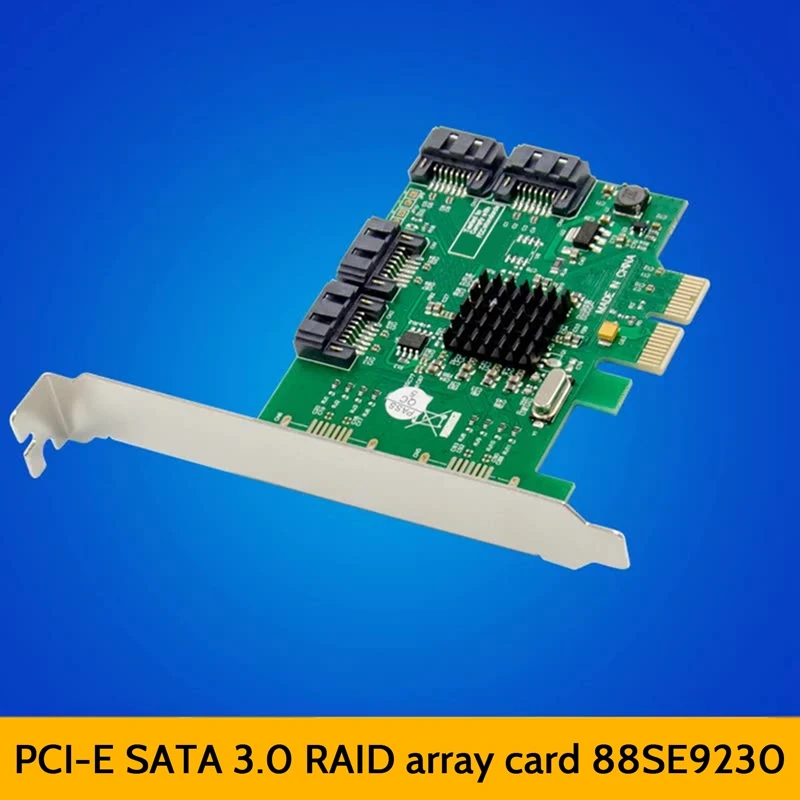 PCIE To 4 Port Expansion Card RAID SATA 6G Hard Drive Adapter Conversion Card Marvell 88SE9230 Chip Riser Card
PCIE To 4 Port Expansion Card RAID SATA 6G Hard Drive Adapter Conversion Card Marvell 88SE9230 Chip Riser Card