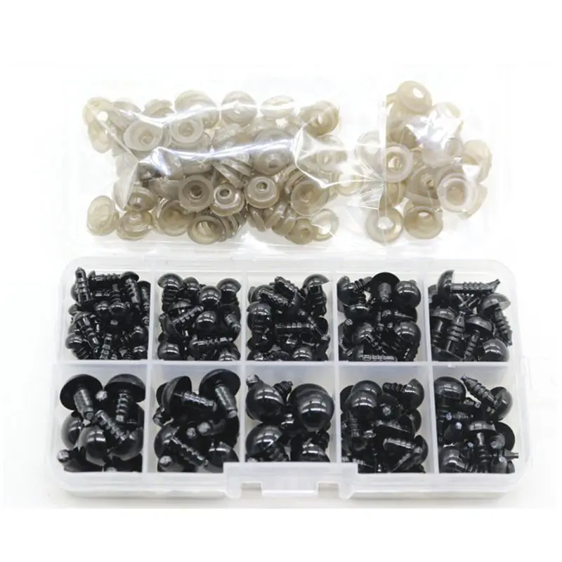 142pcs 6-12mm Black Eyes Plastic Craft Safety Accessories for Stuffed Animal Doll DIY Toy
142pcs 6-12mm Black Eyes Plastic Craft Safety Accessories for Stuffed Animal Doll DIY Toy