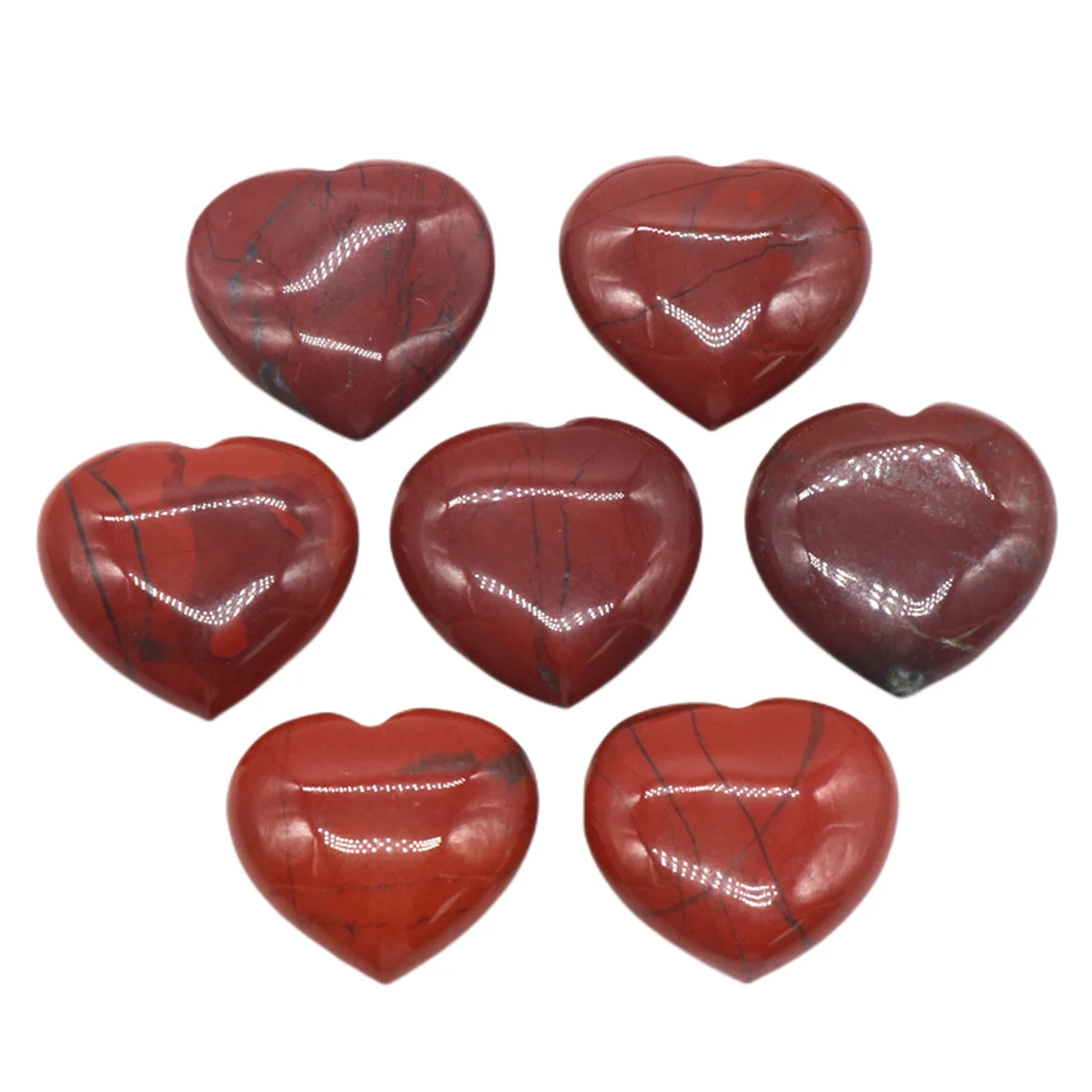 7PCS Mini 20MM Healing Chakra Red Jasper Heart Gemstones Polished Pocket Decor Meditation Collects Rocks
7PCS Mini 20MM Healing Chakra Red Jasper Heart Gemstones Polished Pocket Decor Meditation Collects Rocks