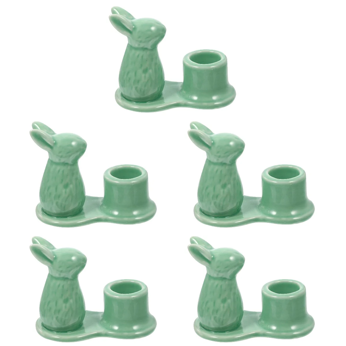 5x Rabbit Candlestick Holder Ceramic Holder Holder Table Decor Home Rabbit Holder
5x Rabbit Candlestick Holder Ceramic Holder Holder Table Decor Home Rabbit Holder