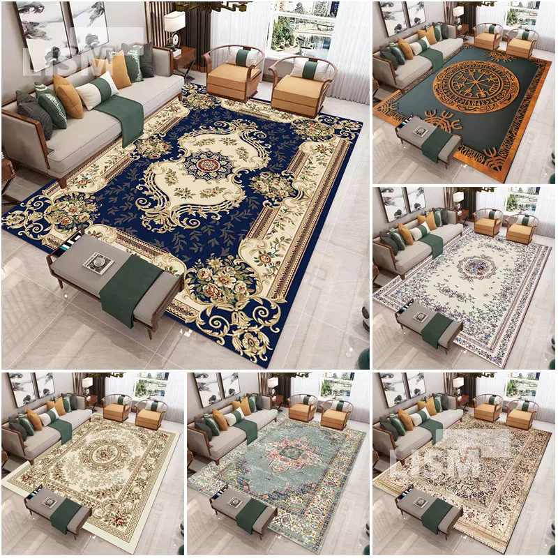 Retro Contracted Luxurious Carpet Flower Design Print Decor Large Carpets Home Living Room Bedroom Entrance Doormat Small Rug
Retro Contracted Luxurious Carpet Flower Design Print Decor Large Carpets Home Living Room Bedroom Entrance Doormat Small Rug