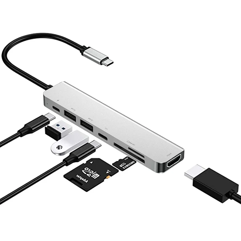 7 In 1 Type-C Docking Station Pd USB Hub HDMI-compatible Carbon Pro Port Speed High for Samsung Lenovo Dock Macbook Laptop
7 In 1 Type-C Docking Station Pd USB Hub HDMI-compatible Carbon Pro Port Speed High for Samsung Lenovo Dock Macbook Laptop