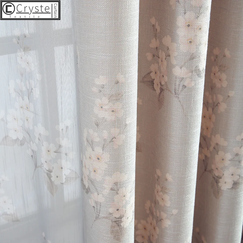 Modern New Chinese Pastoral Style Cotton Linen Curtain Art Fresh Plum Blossom Curtian for Living Room Bedroom Study Room
Modern New Chinese Pastoral Style Cotton Linen Curtain Art Fresh Plum Blossom Curtian for Living Room Bedroom Study Room
