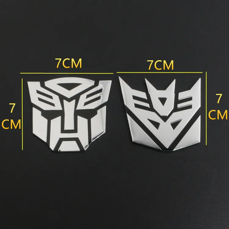 1PCS Car styling 3D Aluminum alloy Autobot Transformers Car Badge Rear Emblem Sticker For Mobile phone laptop Fashion decoration
1PCS Car styling 3D Aluminum alloy Autobot Transformers Car Badge Rear Emblem Sticker For Mobile phone laptop Fashion decoration