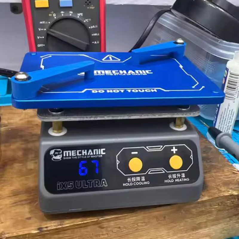 MECHANIC IX5 Ultra Универсальная многослойная платформа предварительного подогрева для материнской платы, нагревательный стол для олова, посадки, удаления клея
MECHANIC IX5 Ultra Универсальная многослойная платформа предварительного подогрева для материнской платы, нагревательный стол для олова, посадки, удаления клея