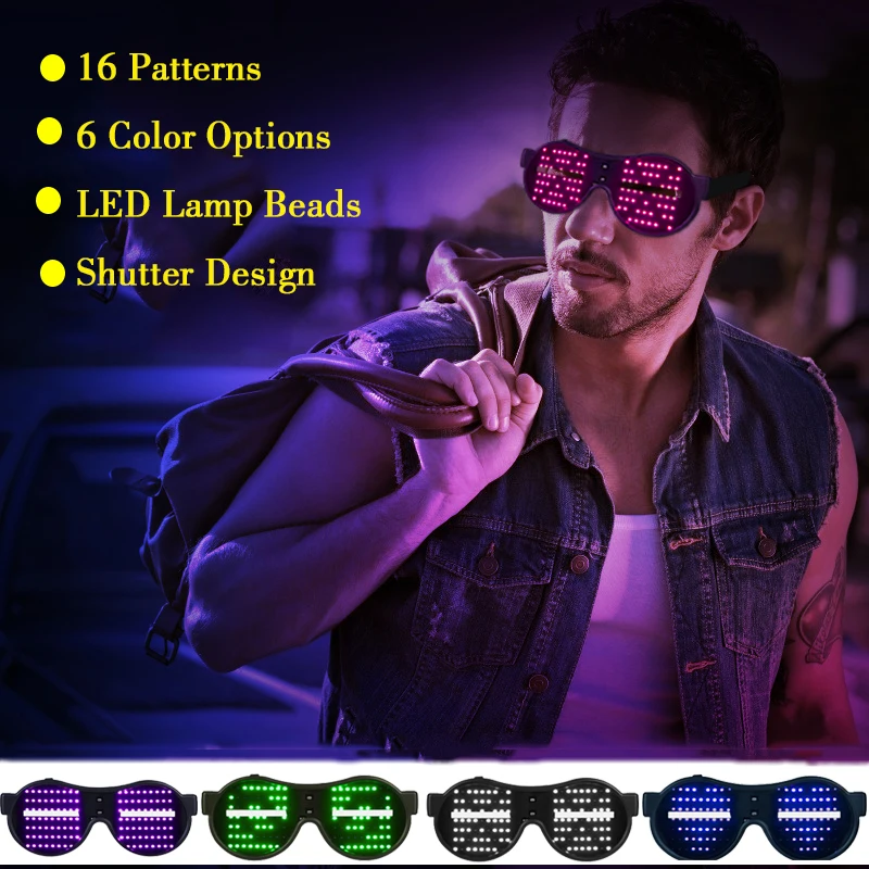 16 Dynamic Pattern Led Party Glasses Luminous Eyewear Christmas Concert LED Sunglasses Masquerade Flashing Glasses
16 Dynamic Pattern Led Party Glasses Luminous Eyewear Christmas Concert LED Sunglasses Masquerade Flashing Glasses