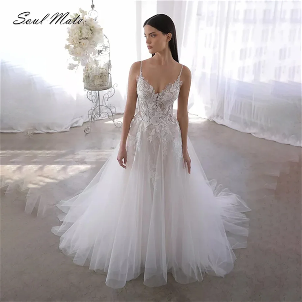 Sexy Lace Elegant A Line Wedding Dress for Women Sweetheart Backless Bridal Gown White Appliques Bridal Dress Robe De Mariée
Sexy Lace Elegant A Line Wedding Dress for Women Sweetheart Backless Bridal Gown White Appliques Bridal Dress Robe De Mariée