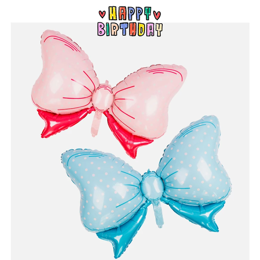 Birthday Party Blue Pink Bowknot Shaped Knot Aluminum Helium Film Big Foil Balloons Baby Shower Wedding Decoration
Birthday Party Blue Pink Bowknot Shaped Knot Aluminum Helium Film Big Foil Balloons Baby Shower Wedding Decoration
