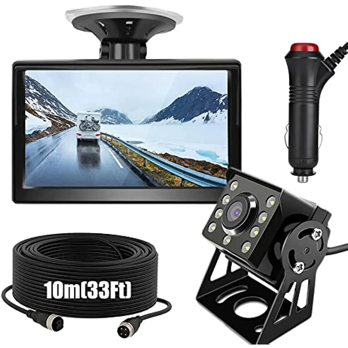 Камера заднего вида Bileeko RV с 5-дюймовым монитором, камера заднего вида для автомобилей/прицепов/фургонов/джипов/внедорожников
Камера заднего вида Bileeko RV с 5-дюймовым монитором, камера заднего вида для автомобилей/прицепов/фургонов/джипов/внедорожников