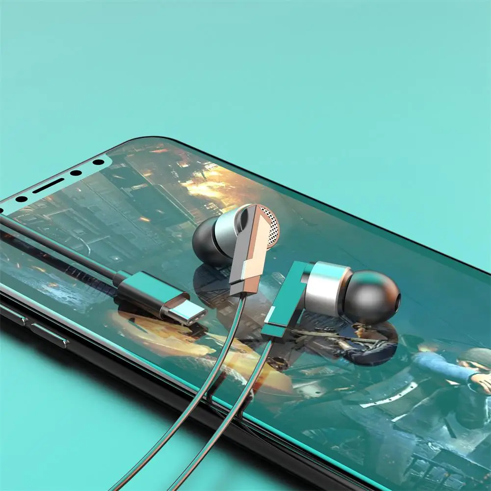 Gaming Headset Wire-controlled 3.5mm Metal Subwoofer In-ear Typ-c Headphones With Mic
Gaming Headset Wire-controlled 3.5mm Metal Subwoofer In-ear Typ-c Headphones With Mic