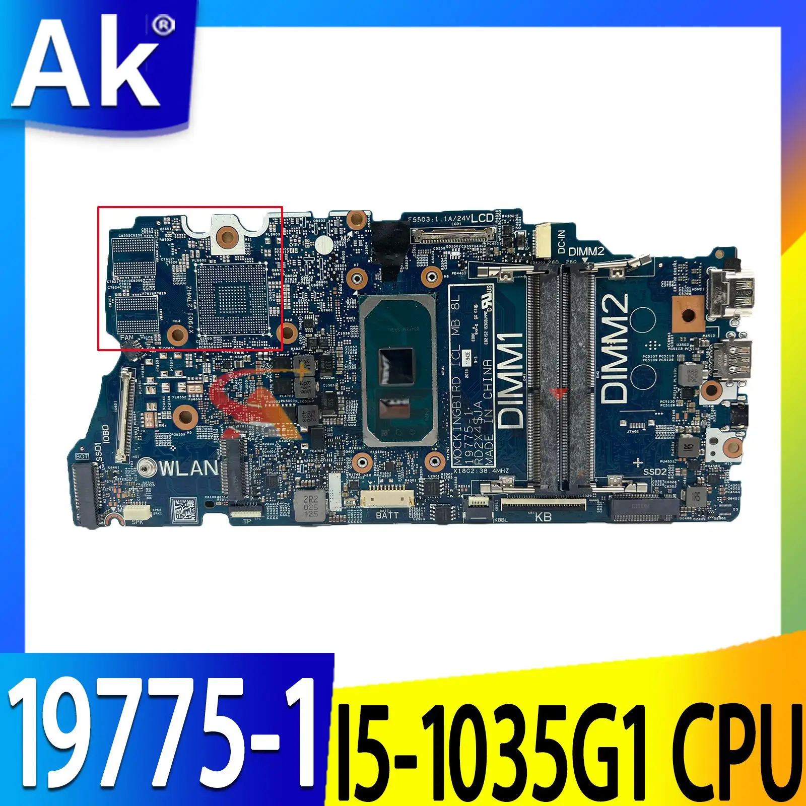 

Высококачественная материнская плата CN-0TG76R 0TG76R TG76R для ноутбука 15 5501, материнская плата 19775-1 с процессором SRGKL I5-1035G 1 100%, полностью протестирована
