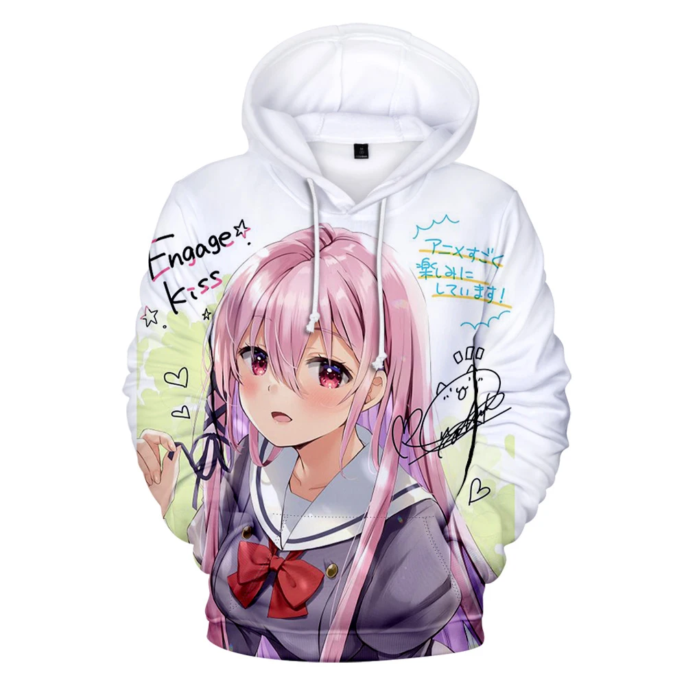 Engage Kiss Anime Hoodies Women Men 3D Prints Hooded Sweatshirt Fashion Streetwear Pullover Tracksuit
Engage Kiss Anime Hoodies Women Men 3D Prints Hooded Sweatshirt Fashion Streetwear Pullover Tracksuit