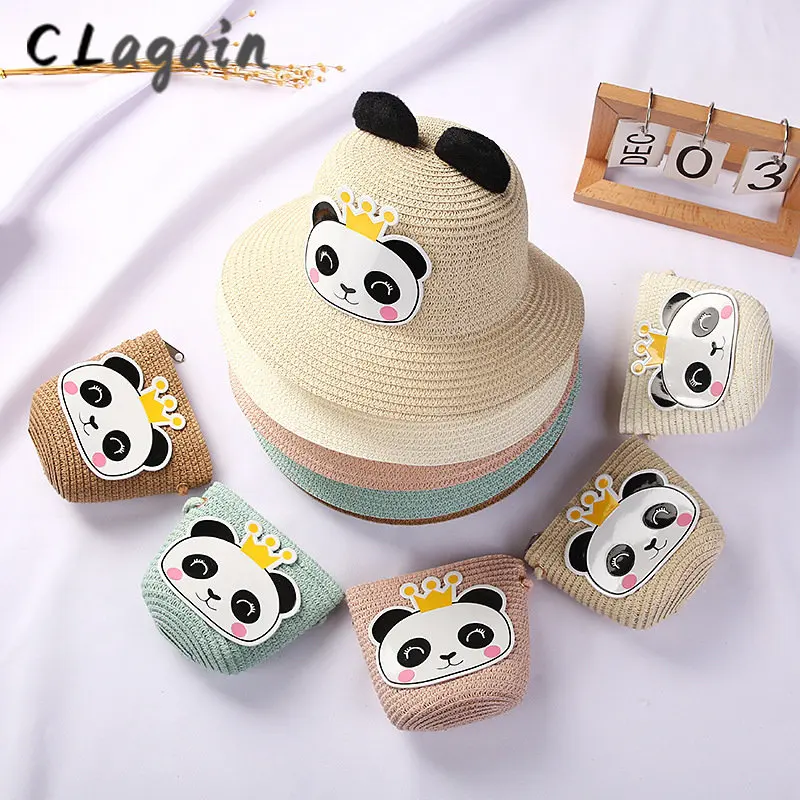 Children's panda straw hat bag set summer thin style sunscreen hat outdoor travel visor hat baby sun hat beach hat
Children's panda straw hat bag set summer thin style sunscreen hat outdoor travel visor hat baby sun hat beach hat