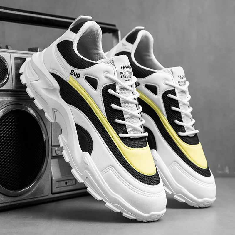 High Quality Men's Shoes 2022 New Spring Student Casual Shoes Lightweight Comfortable Running Shoes Thick Sole Men's Sneakers
High Quality Men's Shoes 2022 New Spring Student Casual Shoes Lightweight Comfortable Running Shoes Thick Sole Men's Sneakers