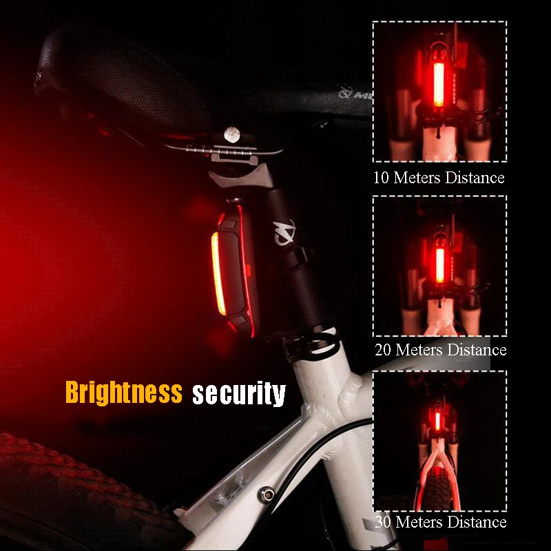 Universal Bike Light Waterproof Bicycle Taillight LED USB Rechargable Safety Back Light Riding Warning Saddle Bike Rear Light
Universal Bike Light Waterproof Bicycle Taillight LED USB Rechargable Safety Back Light Riding Warning Saddle Bike Rear Light