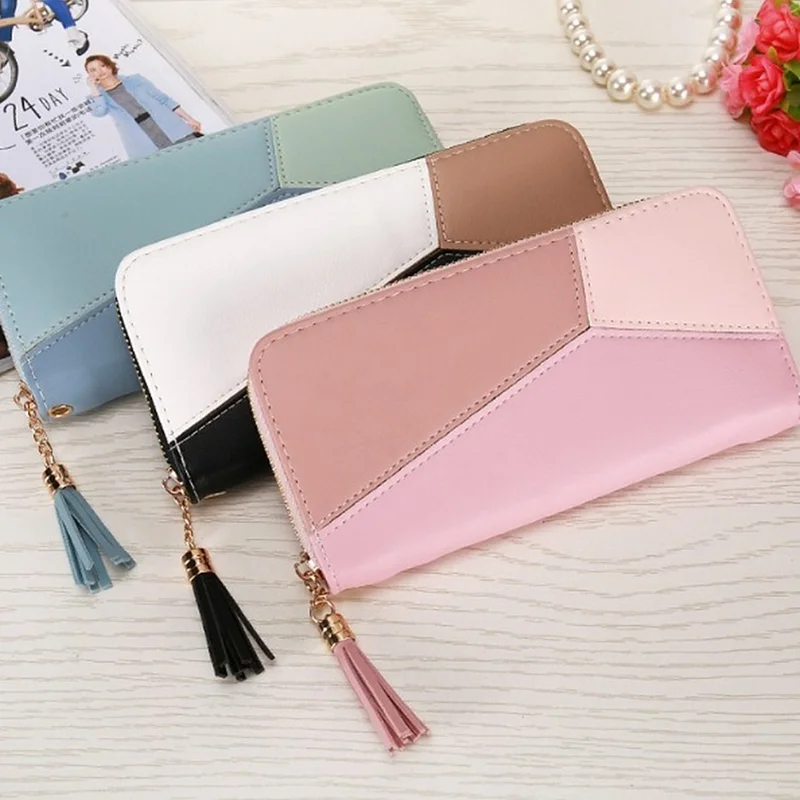 New Korean Women's Wallet Student Long Zipper Large-capacity Handbag Fashion Color Matching Mobile Phone Bag
New Korean Women's Wallet Student Long Zipper Large-capacity Handbag Fashion Color Matching Mobile Phone Bag