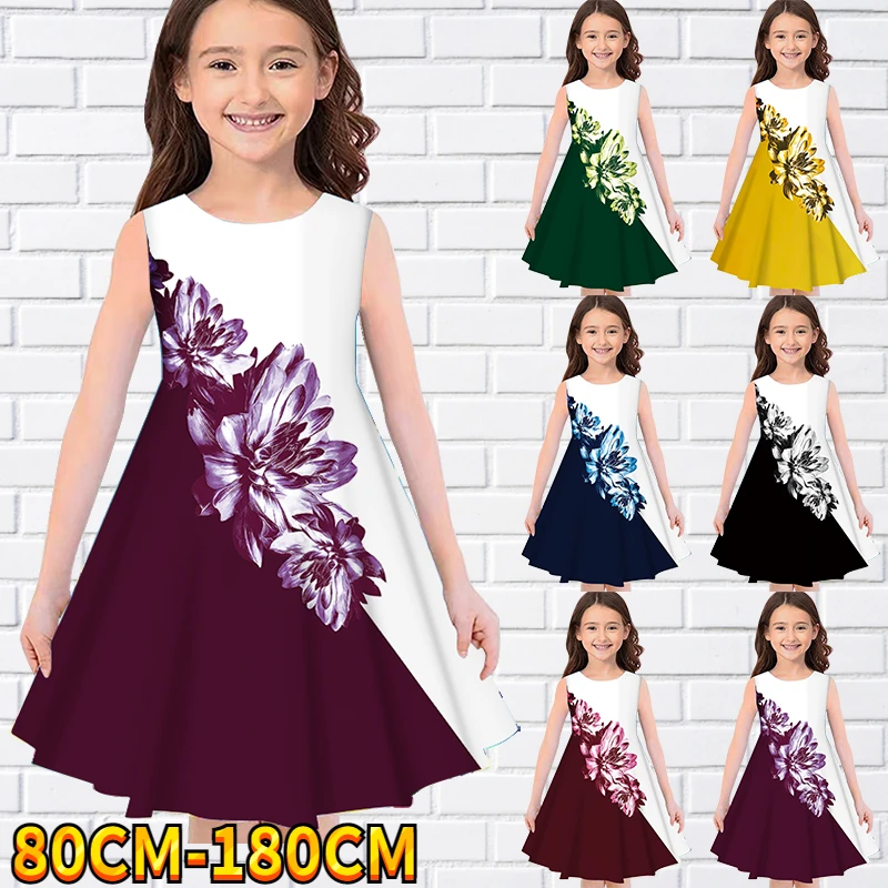 Kids Little Girls Sleeveless Dress Girls Dress 3D Kids Floral Print Daily Casual Cute Sweet Over Knee Sleeveless Dress 80-180CM
Kids Little Girls Sleeveless Dress Girls Dress 3D Kids Floral Print Daily Casual Cute Sweet Over Knee Sleeveless Dress 80-180CM