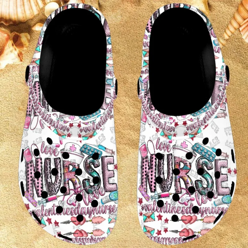 Twoheartsgirl Stylish Nurse Pattern Women's Soft Bottom Sandals Breathable Beach Slide Slipper Lightweight Adults Wading Shoes 
Twoheartsgirl Stylish Nurse Pattern Women's Soft Bottom Sandals Breathable Beach Slide Slipper Lightweight Adults Wading Shoes