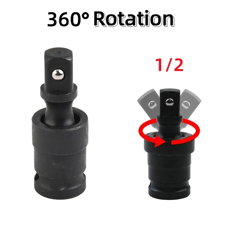 1Pc 1/2'' Universal Joint Socket 360 Degree Pneumatic Swivel Joint Air Impact Wobble Socket Adapter Hand Tool Wrench Accessories
1Pc 1/2'' Universal Joint Socket 360 Degree Pneumatic Swivel Joint Air Impact Wobble Socket Adapter Hand Tool Wrench Accessories