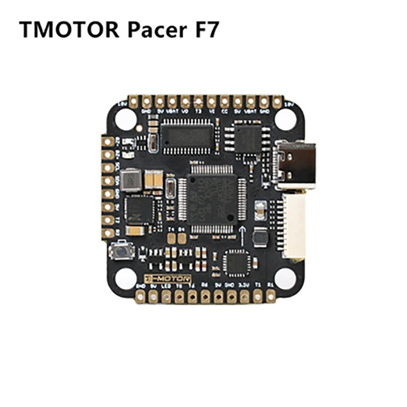 

Newest T-motor Pacer F7 F722 Single-Sided Flight Controller STM32F722 BetaFlight with Type-C Interface for FPV Traversing Drones