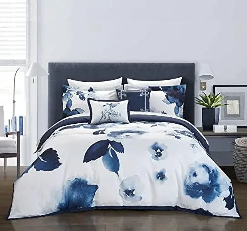 Brookfield Garden 5 Piece Comforter Set Large Scale Floral Pattern Print Bedding-Decorative Pillows Shams Included, Queen,
Brookfield Garden 5 Piece Comforter Set Large Scale Floral Pattern Print Bedding-Decorative Pillows Shams Included, Queen,