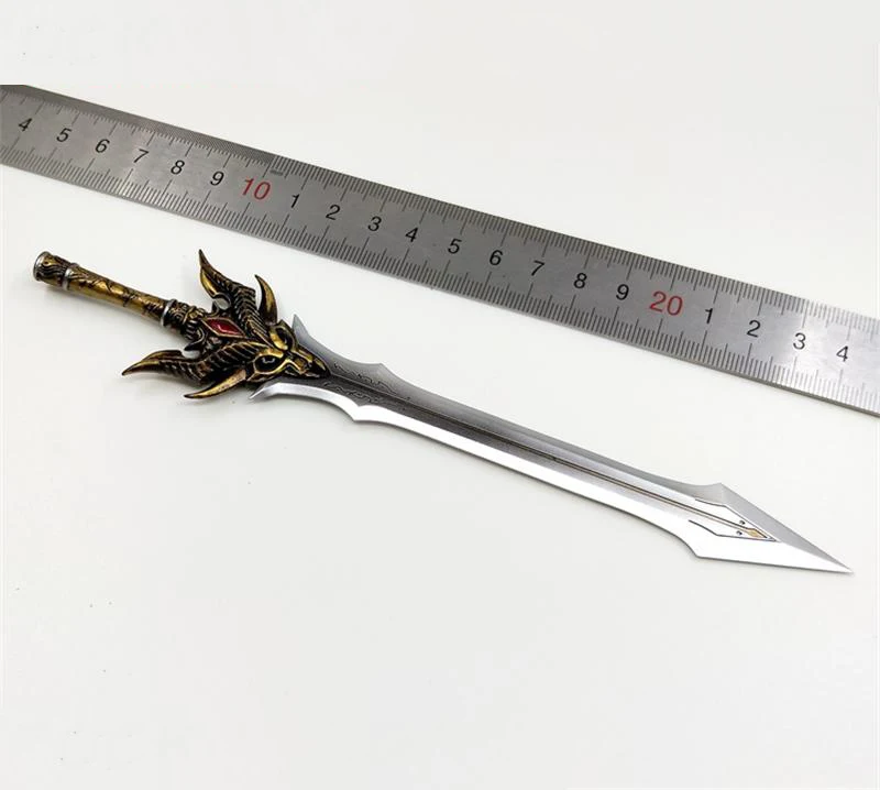 TBLeague 1/6th PL2020-173A Knight Of Fire Gold Version Long Sword Knife PVC Material Can Suit For 12inch Doll Scene Component