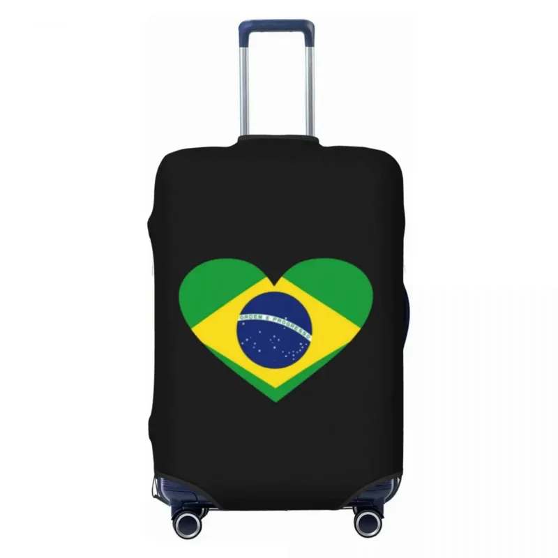 National Flag Of Brazil Luggage Cover Elastic Brazilian Heart Travel Suitcase Protective Covers Fits 18-32 Inch
National Flag Of Brazil Luggage Cover Elastic Brazilian Heart Travel Suitcase Protective Covers Fits 18-32 Inch