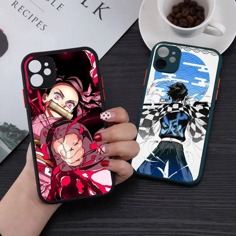 demon slayer Phone Case For iPhone 13 12 11 Mini Pro XR XS Max 7 8 Plus X Matte transparent Back Cover
demon slayer Phone Case For iPhone 13 12 11 Mini Pro XR XS Max 7 8 Plus X Matte transparent Back Cover