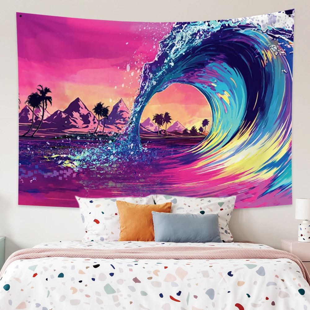 INS Hippie Blanket Polyester Fashion Pink Wave Tapestry Psychedelic Abstract Punk Style Wall Covering
INS Hippie Blanket Polyester Fashion Pink Wave Tapestry Psychedelic Abstract Punk Style Wall Covering