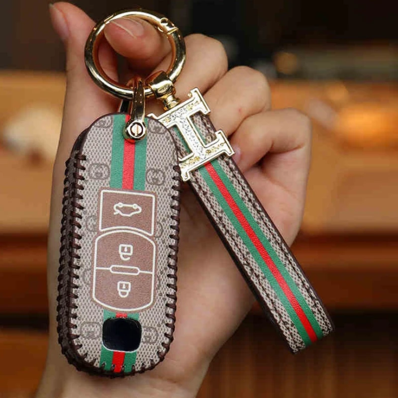 Luxury Leather Car Key Case Cover Fob Protector Keychain Holder for Mazda 3 Axela Cx4 Cx5 Cx30 Keyring Accessories Shell Bag
Luxury Leather Car Key Case Cover Fob Protector Keychain Holder for Mazda 3 Axela Cx4 Cx5 Cx30 Keyring Accessories Shell Bag