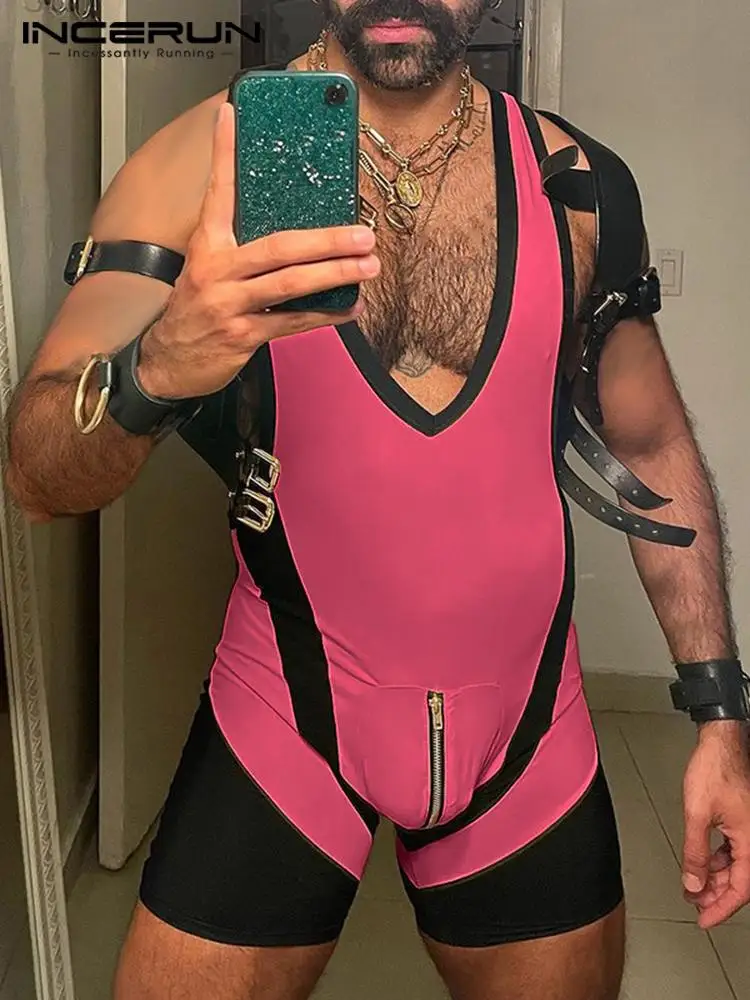 Пижама INCERUN мужская с глубоким V-образным вырезом, без рукавов, на молнии
Пижама INCERUN мужская с глубоким V-образным вырезом, без рукавов, на молнии