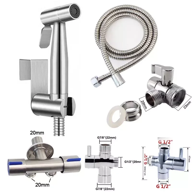 Toilet Bidet Sprayer faucet Set Kit Shower Head ducha higienica Stainless Steel Hand Bathroom Sprayer Self Cleaning
Toilet Bidet Sprayer faucet Set Kit Shower Head ducha higienica Stainless Steel Hand Bathroom Sprayer Self Cleaning