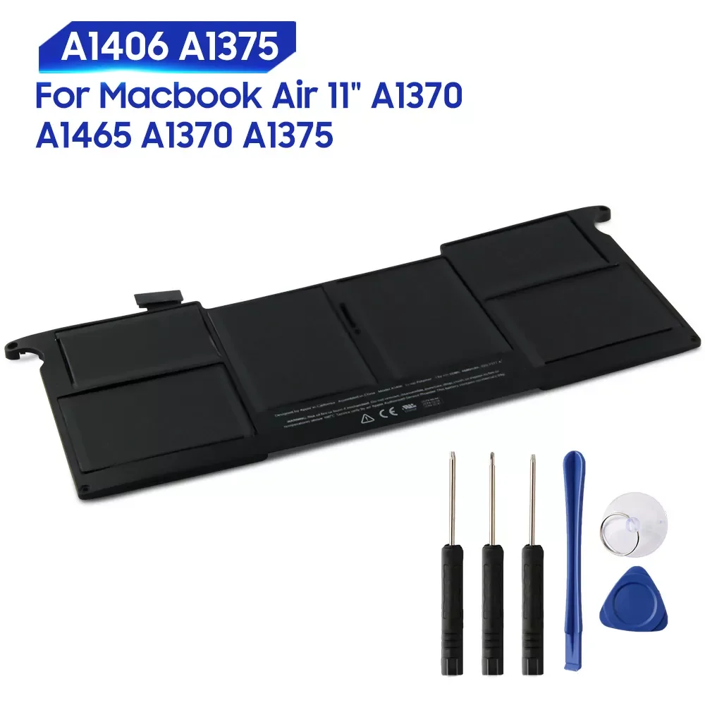 2023New Original Replacement Battery For Macbook Air 11" A1370 A1465 A1406 A1375 A1495 Genuine Laptop Battery 4680mAh With
2023New Original Replacement Battery For Macbook Air 11" A1370 A1465 A1406 A1375 A1495 Genuine Laptop Battery 4680mAh With