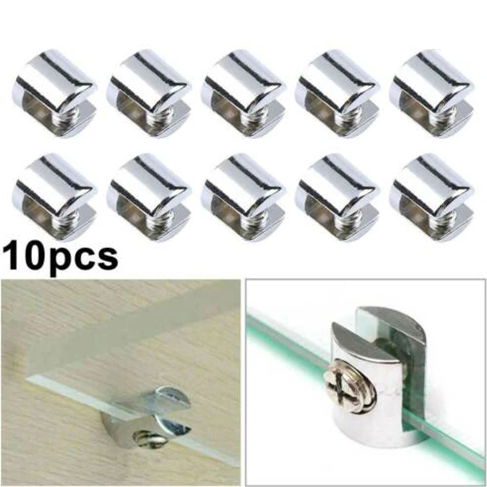 10Pcs Glass Brackets Adjustable Zinc Alloy Glass Clip Shelf Clamp Holder Flat Back Mount Holder For 6mm-8mm Thick Glass
10Pcs Glass Brackets Adjustable Zinc Alloy Glass Clip Shelf Clamp Holder Flat Back Mount Holder For 6mm-8mm Thick Glass