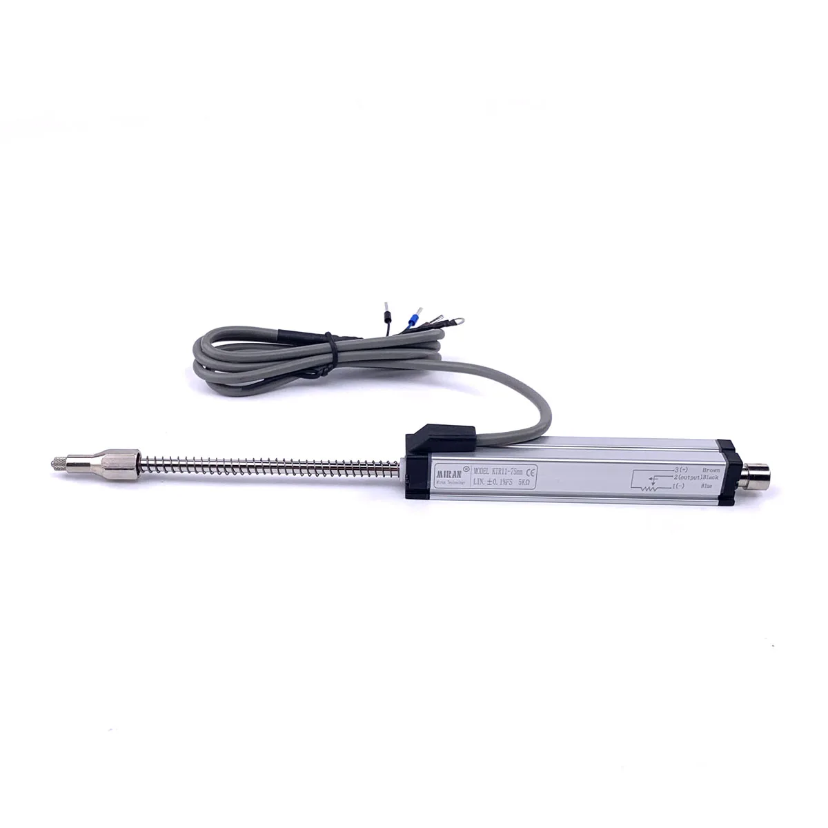 Miran Technology KTR11-25mm self return spring potentiometer displacement sensor
Miran Technology KTR11-25mm self return spring potentiometer displacement sensor