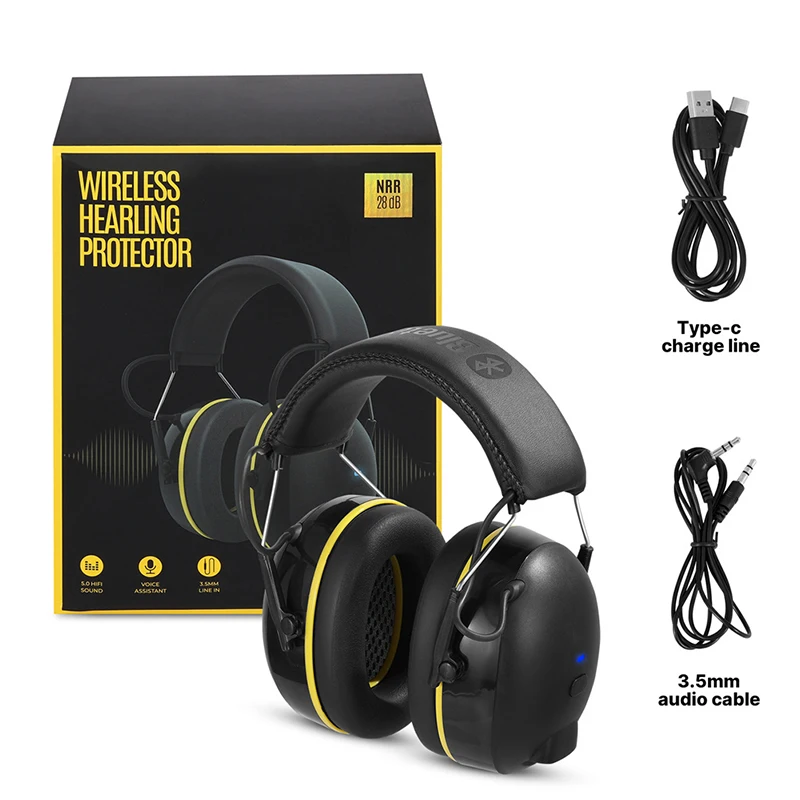 Electronic Earmuffs With Bluetooth-compatible 5.0 Ear muffs Noise Reduction Ear Protective For Professional Shooting Training
Electronic Earmuffs With Bluetooth-compatible 5.0 Ear muffs Noise Reduction Ear Protective For Professional Shooting Training
