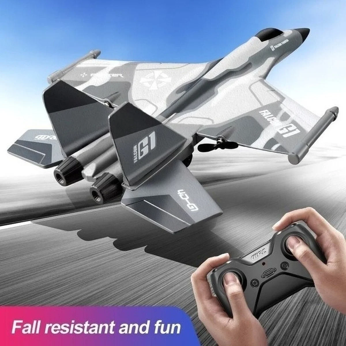 G1 RC Fighter Jet Rc Plane Glider Flying Car Fixed Wing Airplane Remote Control Aircraft Outdoor for Kids Boys Children Toys
G1 RC Fighter Jet Rc Plane Glider Flying Car Fixed Wing Airplane Remote Control Aircraft Outdoor for Kids Boys Children Toys