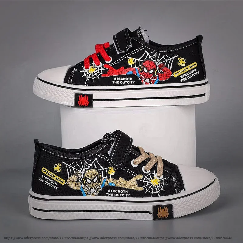 Disney Spiderman Children Canvas Shoes Girls Running Sneakers Spring Fashion Teenager Kids Shoes For Boys Casual Shoes 26-36
Disney Spiderman Children Canvas Shoes Girls Running Sneakers Spring Fashion Teenager Kids Shoes For Boys Casual Shoes 26-36